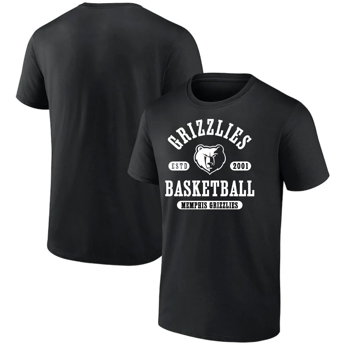 Men 2025 NBA Memphis Grizzlies Black T shirts style 041